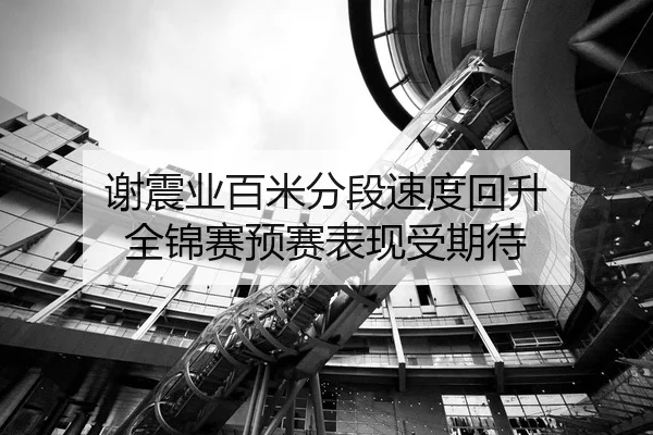 谢震业百米分段速度回升 全锦赛预赛表现受期待